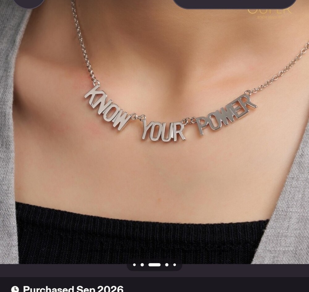 Wicked Beautiful Neclace Know Your Power Boxes Sealed Free Gift
